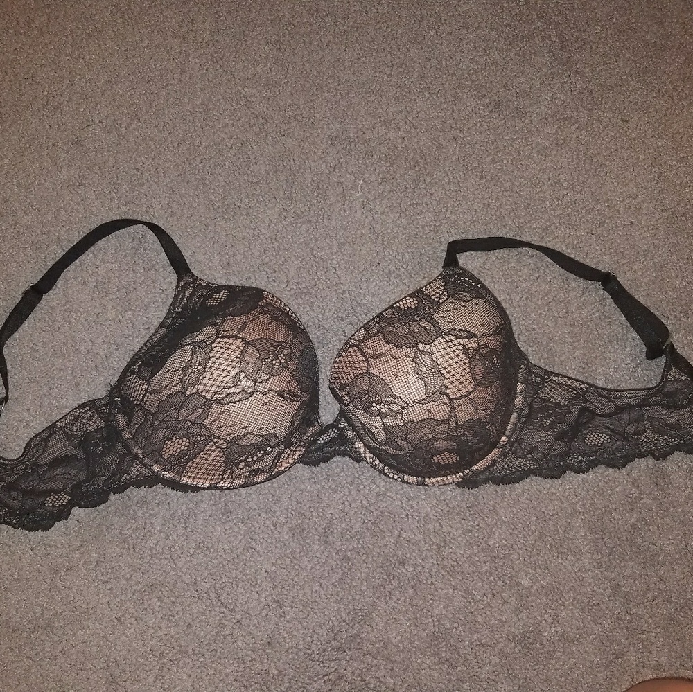 Nude and Black Victoria's Secret Bra
